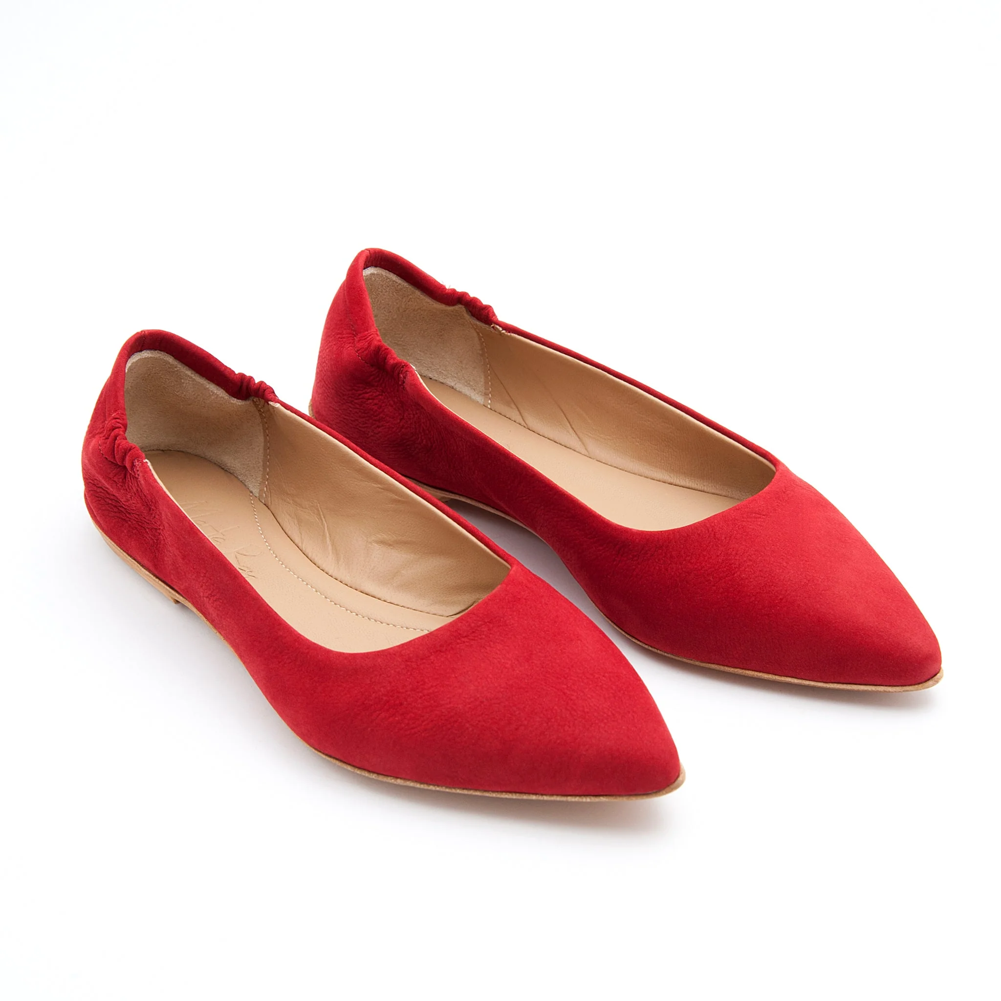 Ballerina punta sacchetto long beach rosso