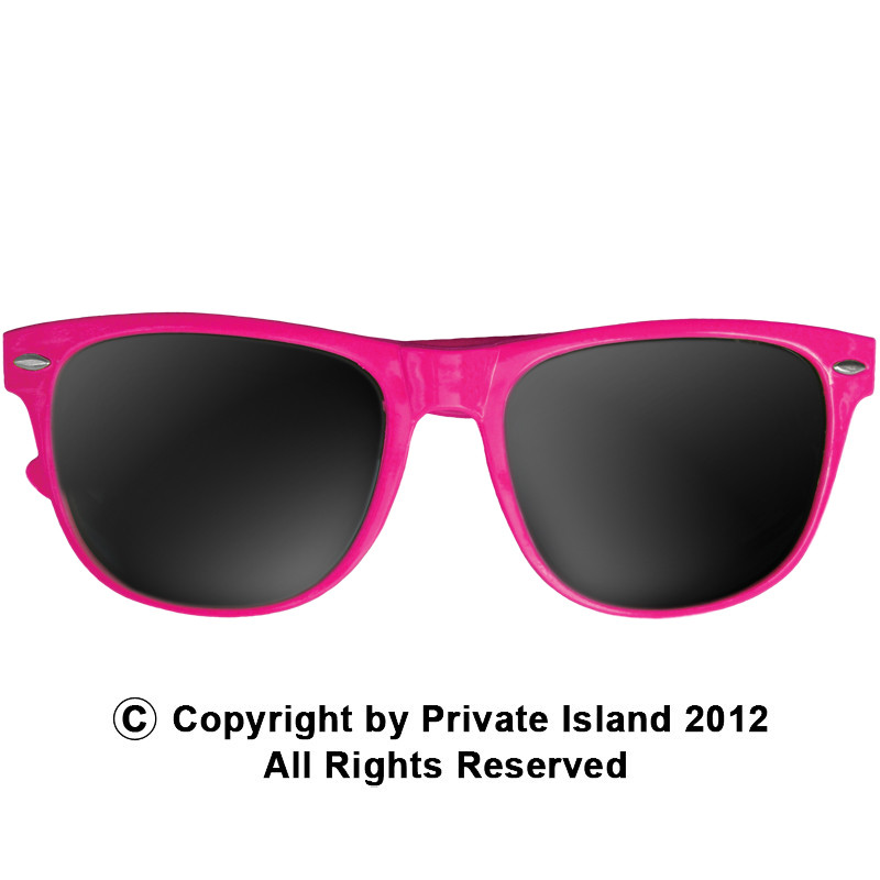 Hot Pink Sunglasses |  Iconic 80's Style | Adult Size 1054