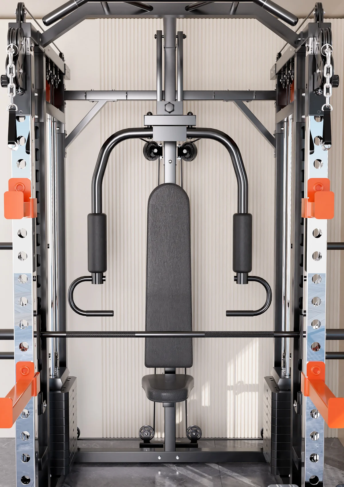 130kgs pin loaded SmartFit M1 Ultra Leg Press and Chest Fly Multi Functional Training Smith Machine Home Gym