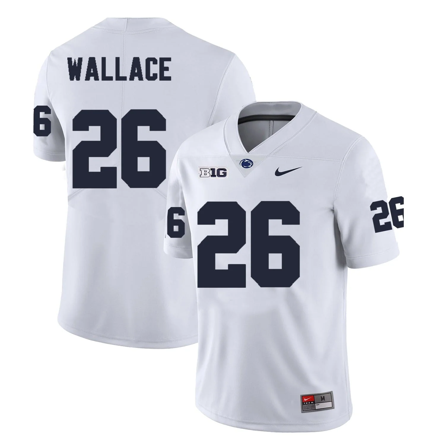 Men��s Penn State #26 Cam Wallace Football Jersey
