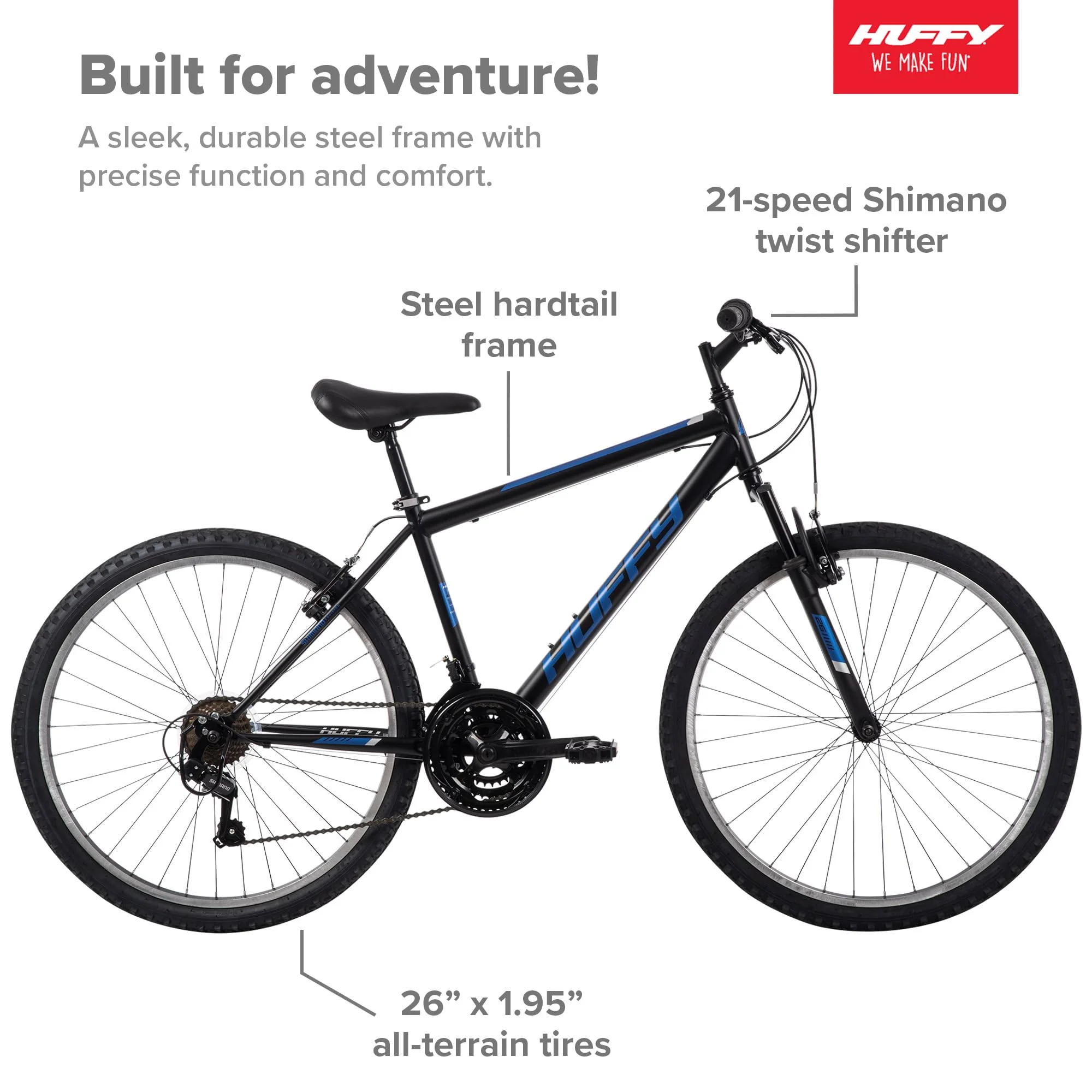 Huffy Stone Mountain 21-Speed Hardtail Men??s Mountain Bike