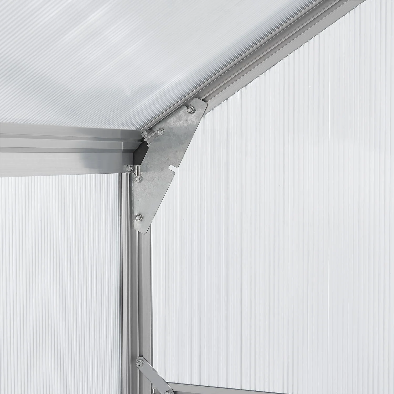 2025 Invernadero de jardín de aluminio con base – Ideal para frutas, verduras y resguardo invernal