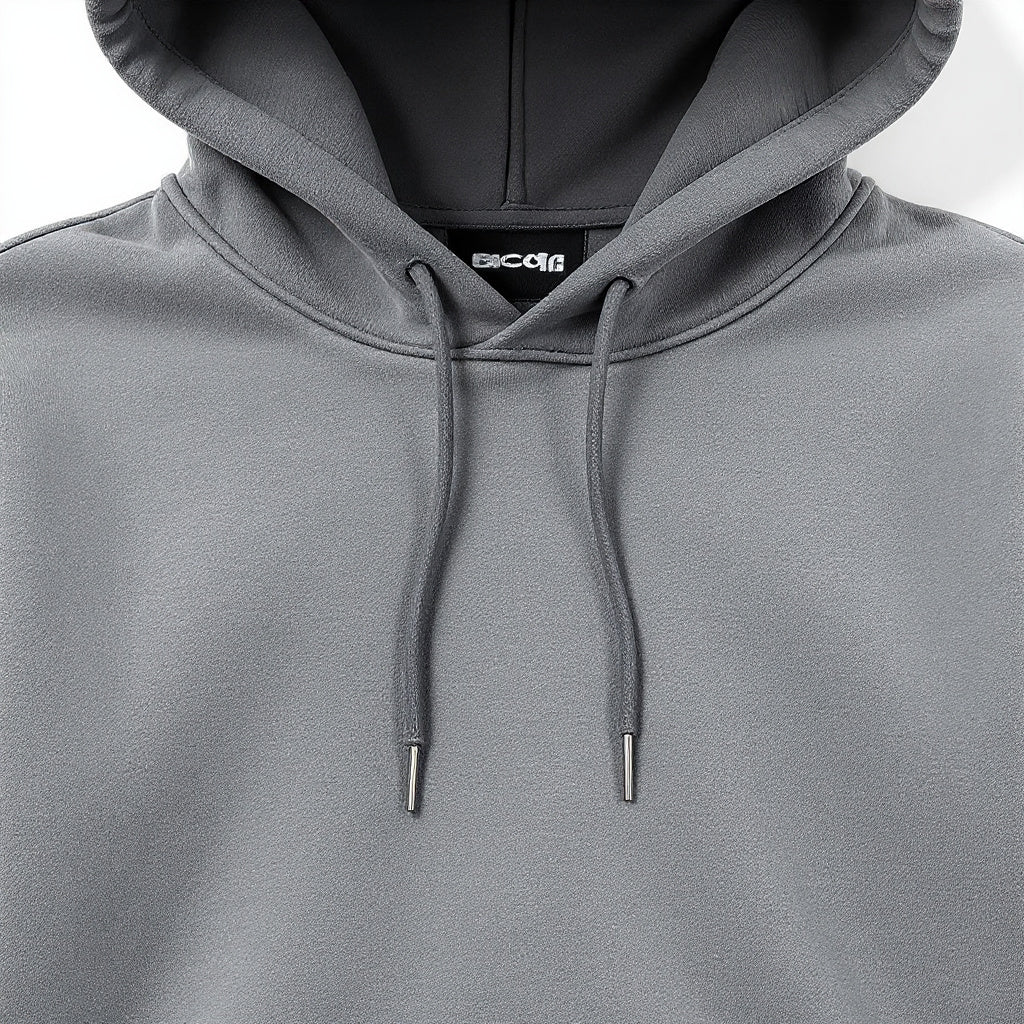 Gender-Neutral Cotton City Style Hoodie �C Soft Fabric, Charcoal Gray, XS�CXL