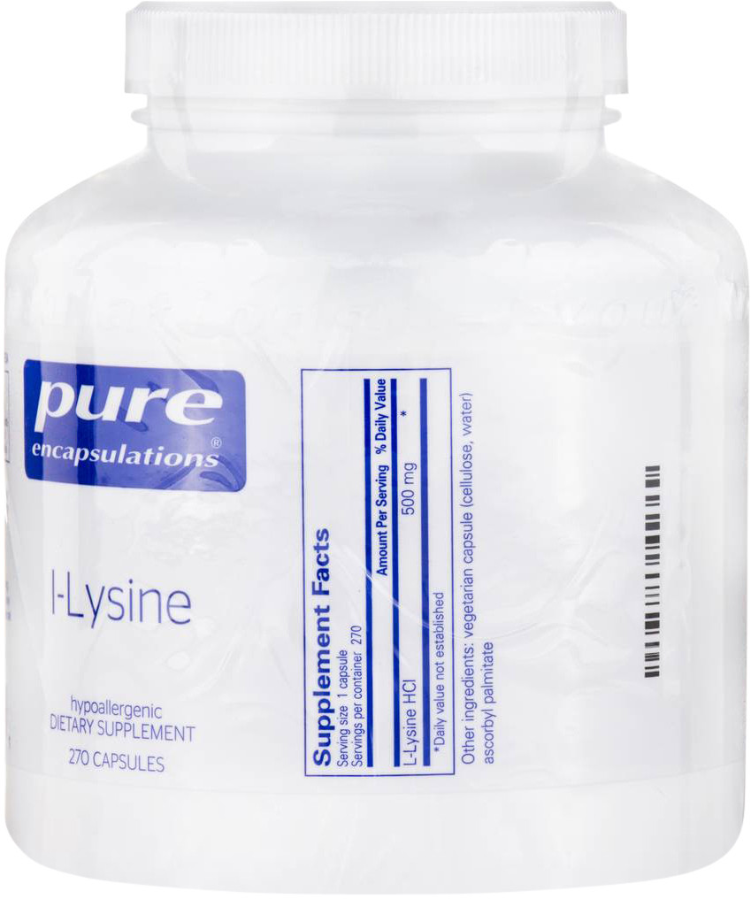 L-Lysine 270 vegetarian capsules 500 milligrams