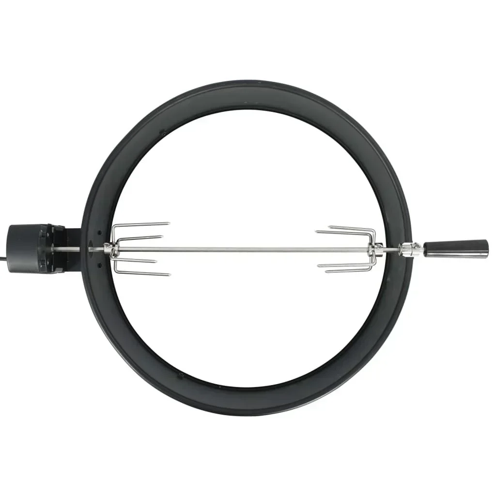 Kit De Anillo Asador De Barbacoa Negro 57 Cm Vidaxl