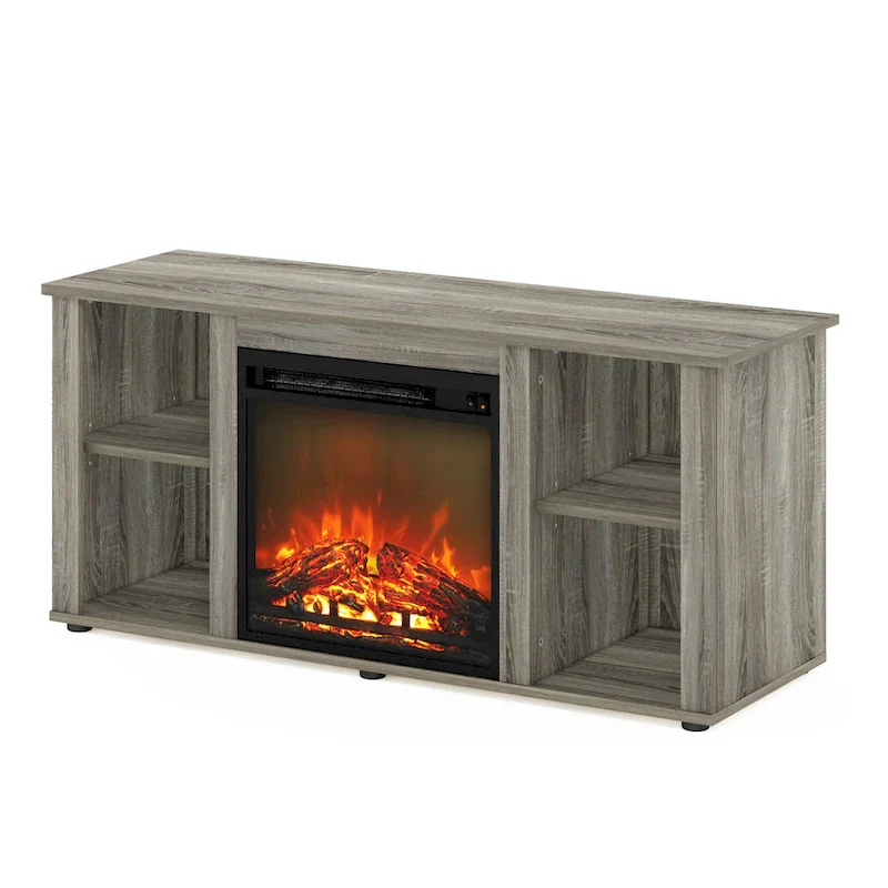 Furinno Jensen Fireplace TV Stand