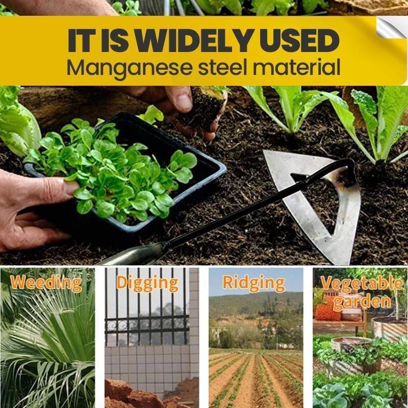 Hardened All-Steel Hollow Hoe – Durable Garden Tool for Efficient Gardening