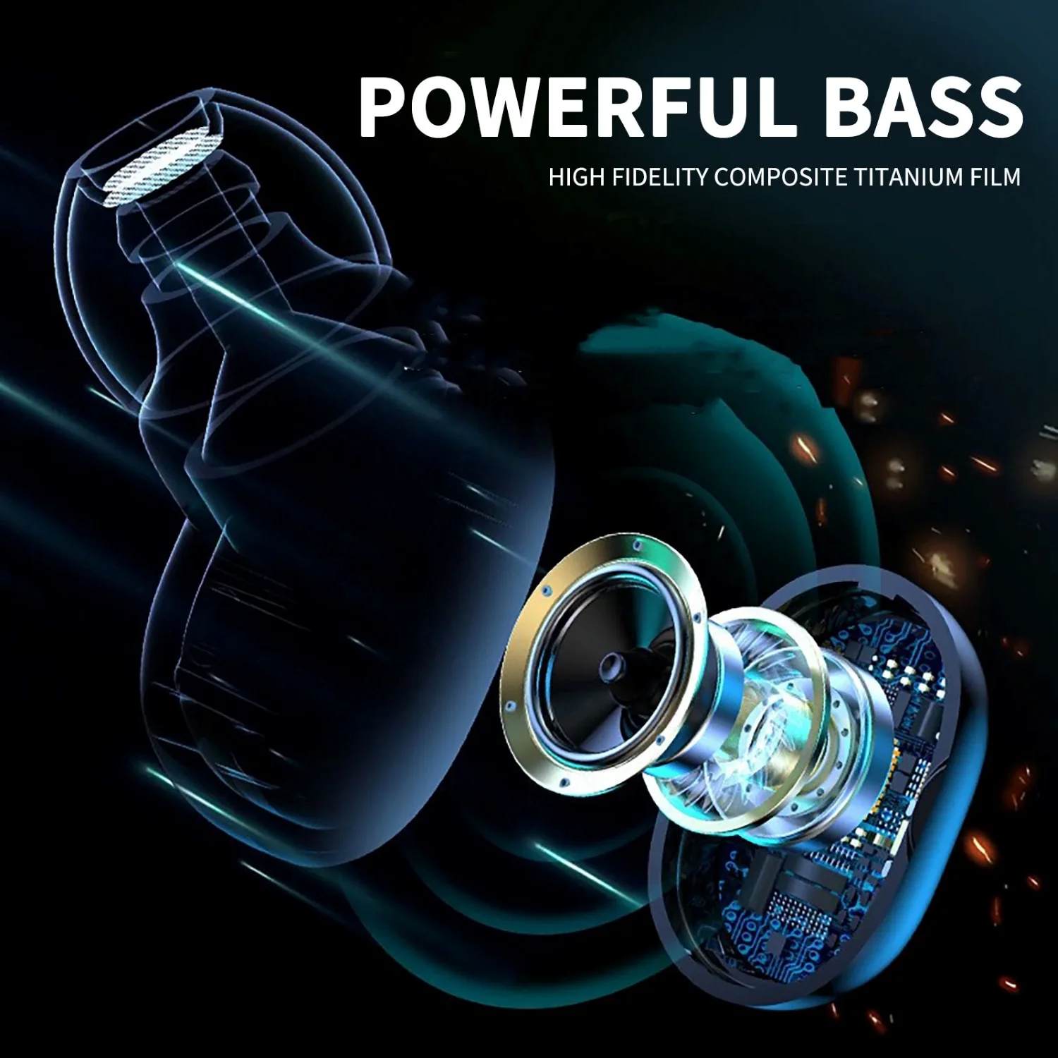 Sport In-Ear Kopfhörer Bluetooth für iPhone, Samsung, Google, Tablet und Laptop