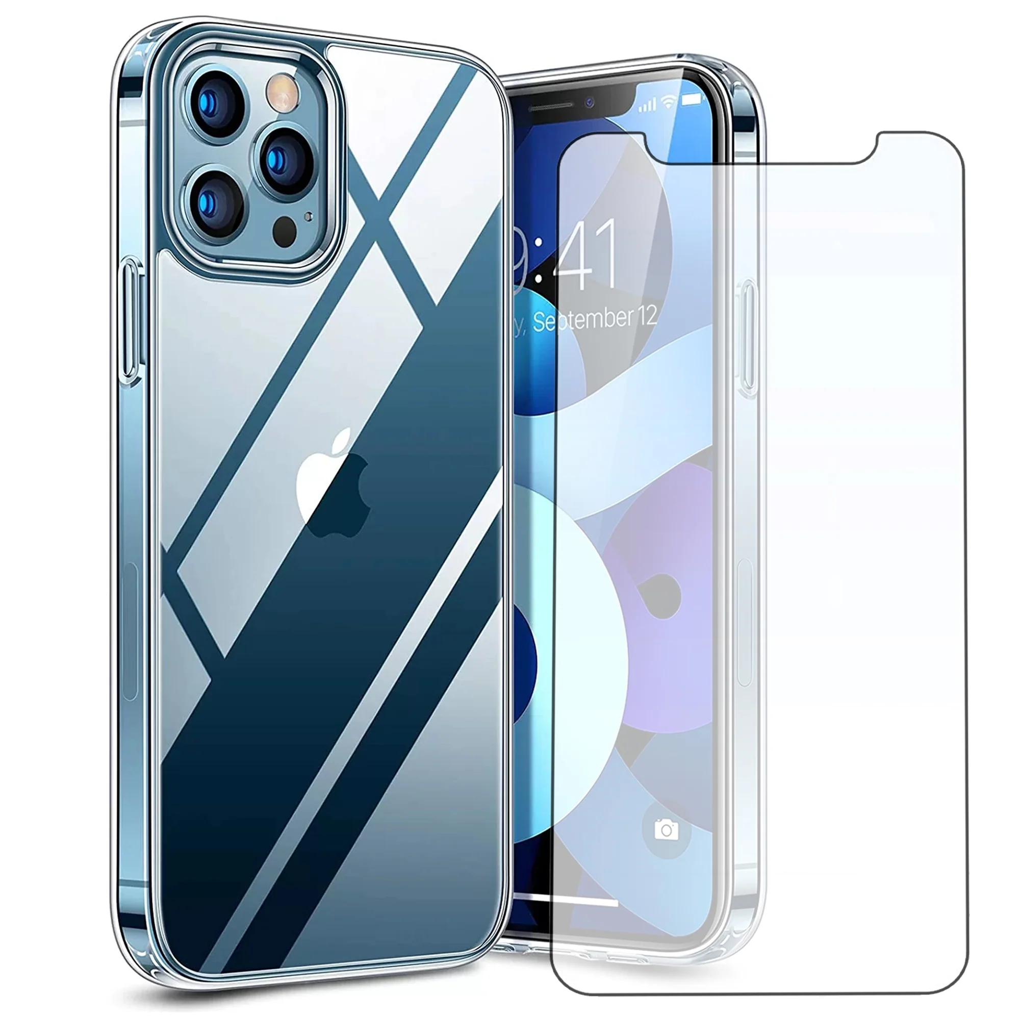 Transparente H��lle f��r iPhone mit Displayschutz