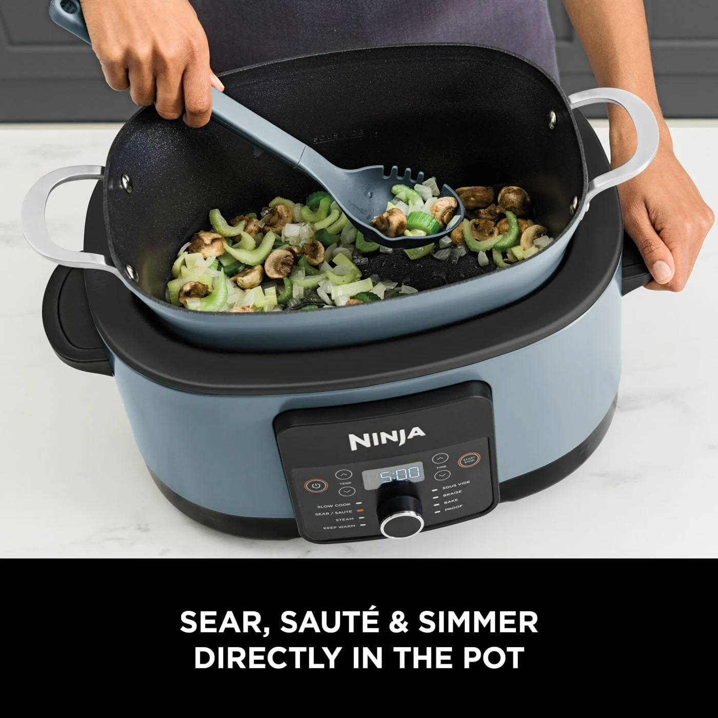 2025 Ninja Foodi PossibleCooker 8-in-1 Slowcooker 8L ?C Marine Grey