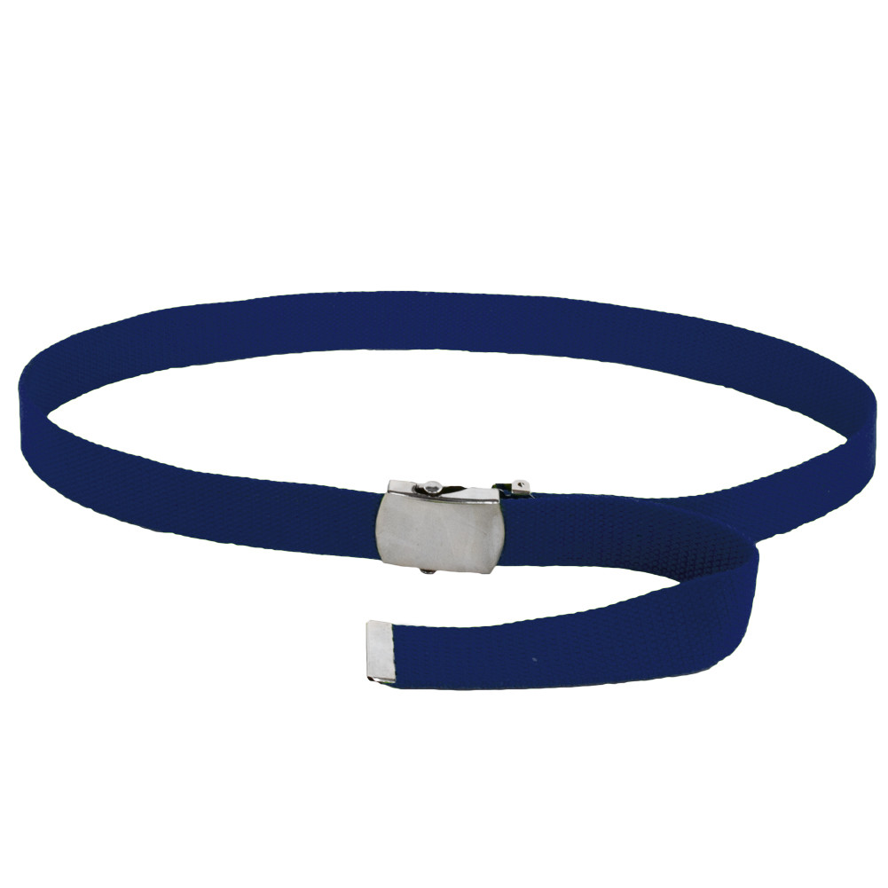 Navy Canvas Belt Navy Adjustable -  Adjusts to 44-46