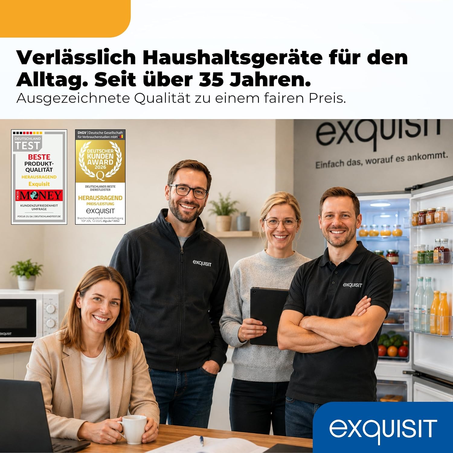Exquisit Gefrierschrank | 63 l Nutzinhalt, Energieeffizienzklasse E, 39 dB(A) | kompakte Bauform, 4-Sterne-Gefrieren, manuelle Temperaturregelung, wechselbarer Türanschlag | GS5111-330E weiss