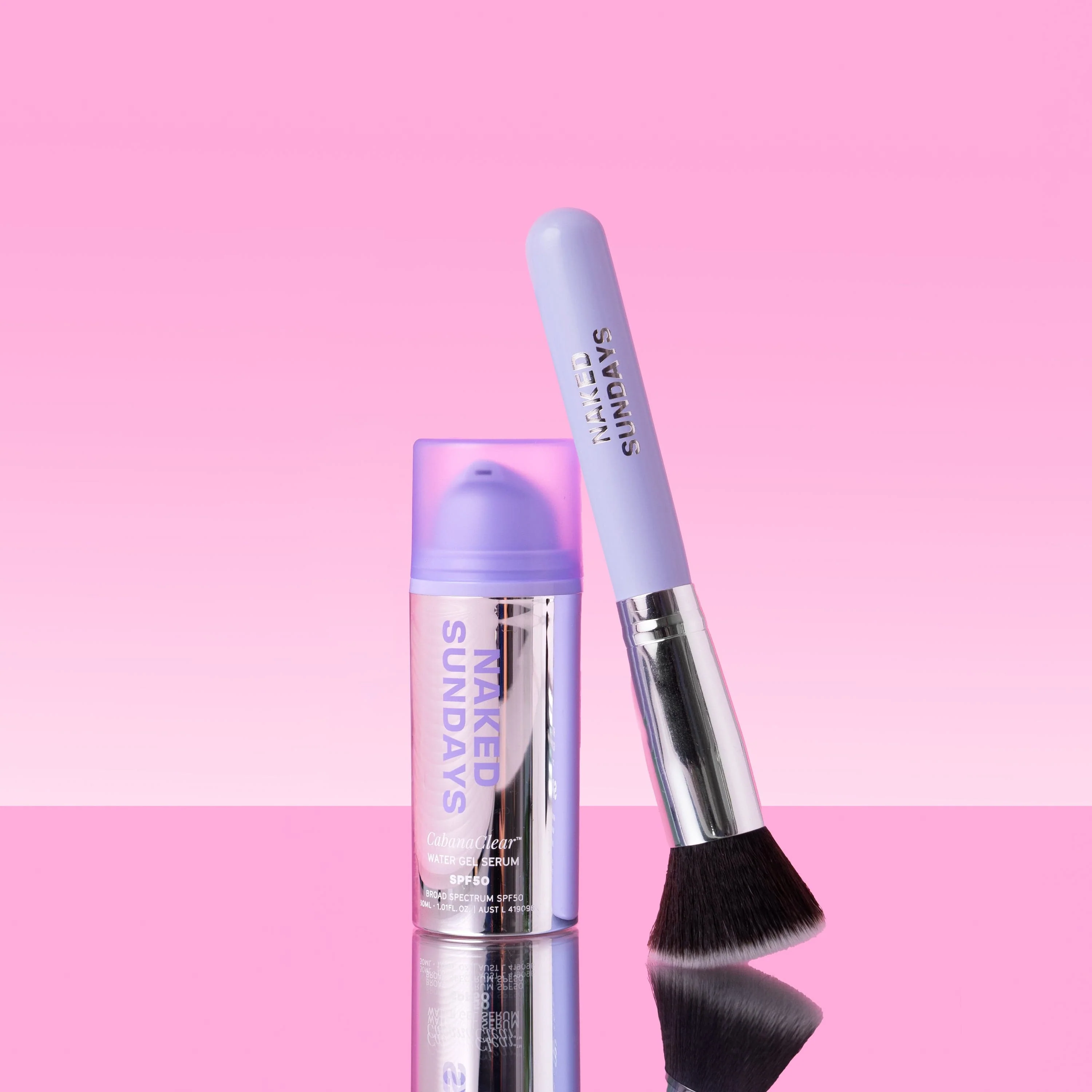 CabanaClear™ Water Gel Serum SPF50 + SPF Brush