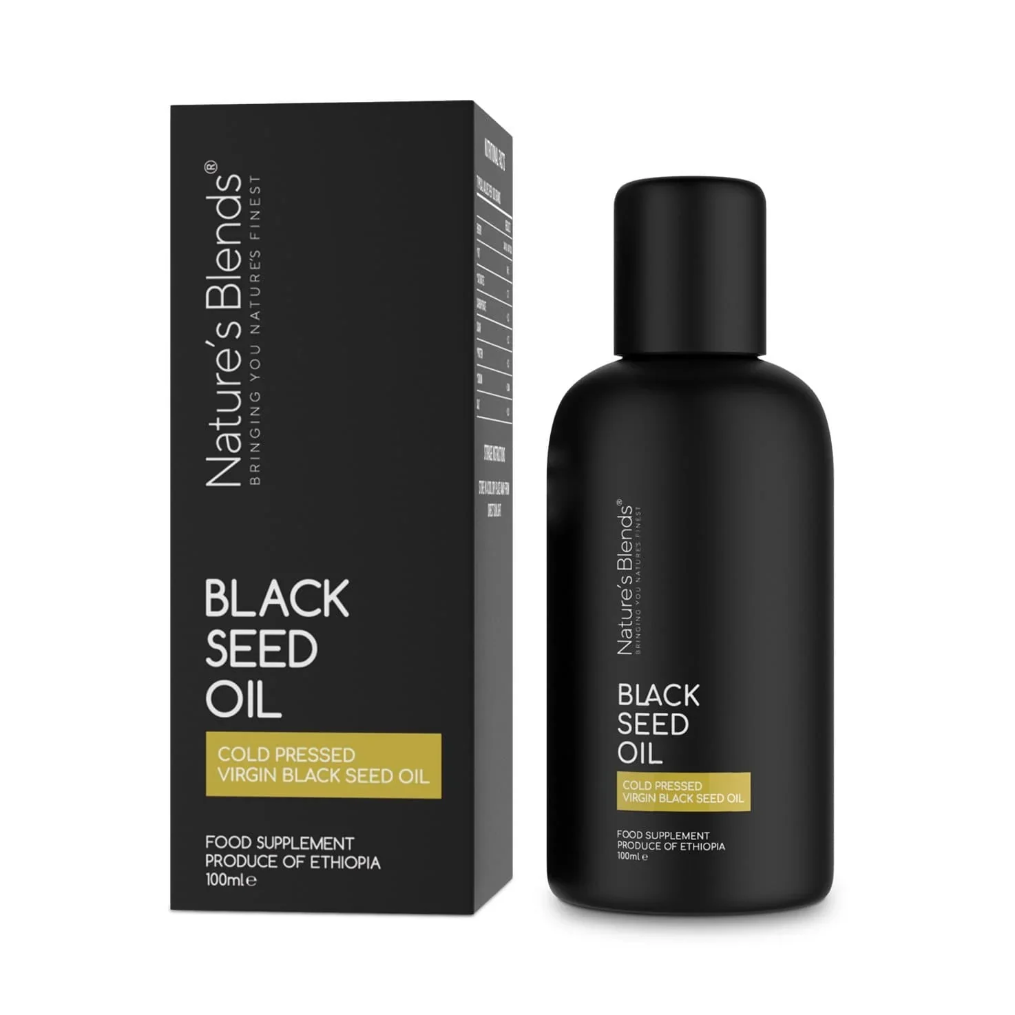 Black Seed Oil (100ml) 2.5% TQ. Raw Virgin Ethiopian. Worlds Strongest Black Seed Oil