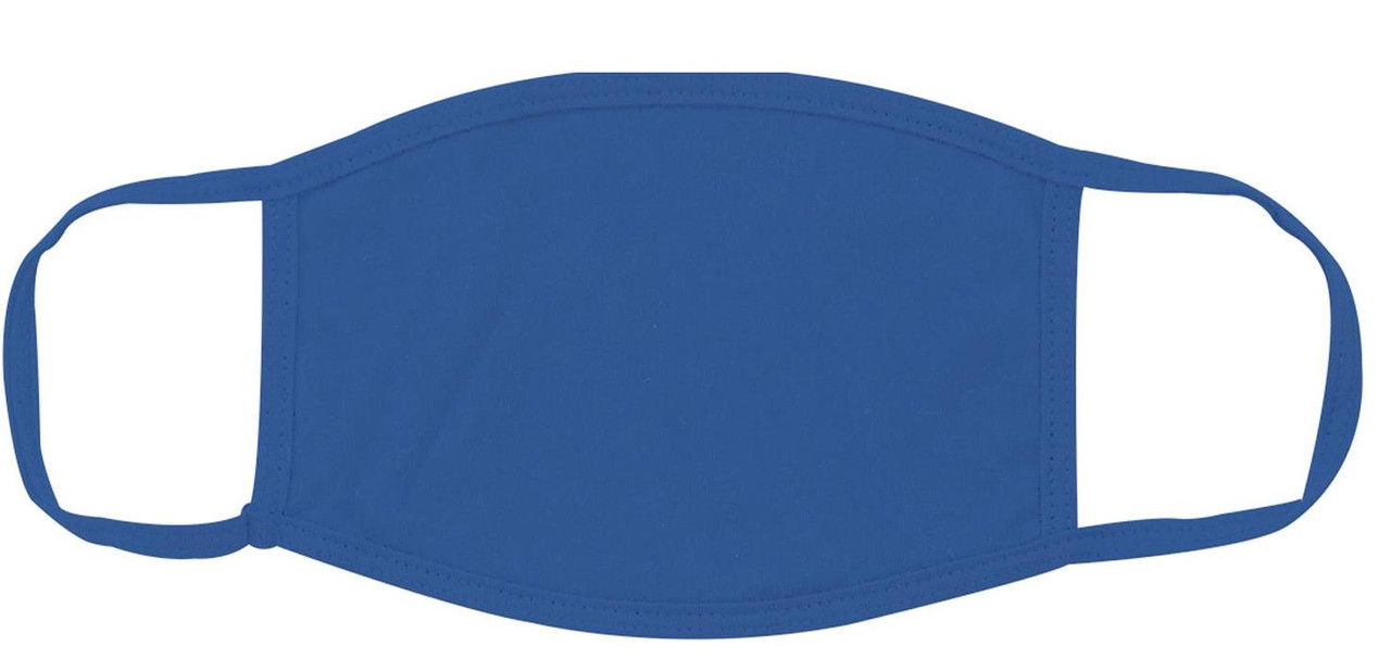 Blue Face Masks Cotton |  12 PACK | Adult Size Double Ply Soft Cotton 134B