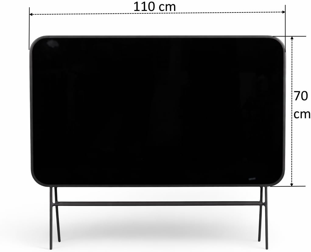 Outdoor Garden Table and Chairs Set, Folding Table 110 x 70 cm, 4 Folding Chairs 7 Positions Steel Anthracite Furniture Outdoor Garden Terrace Patio Balcony Table and Chairs Compact Outdoor Terrace