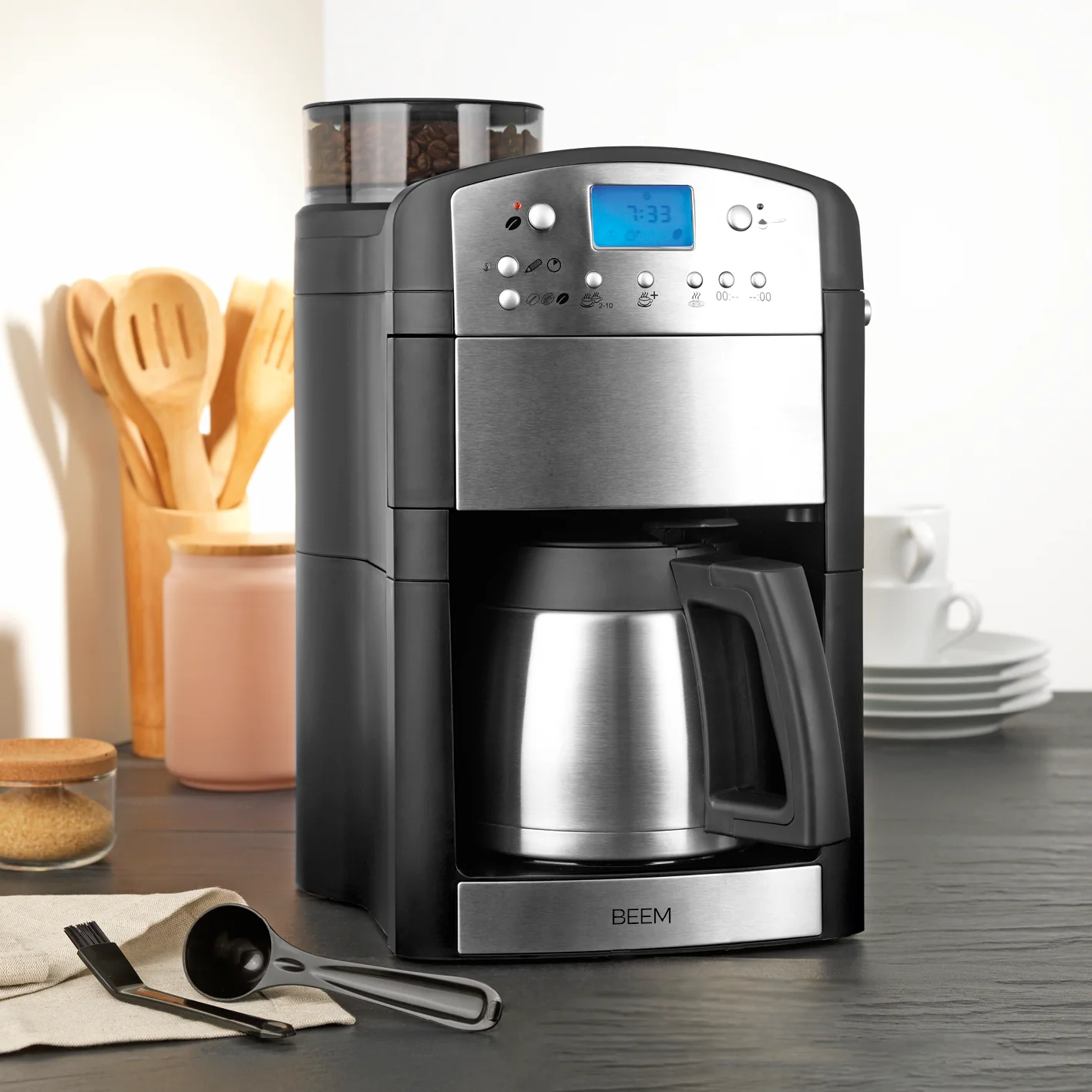 2025 FRESH-AROMA-PERFECT Cafetera de filtro con molinillo – Dúo