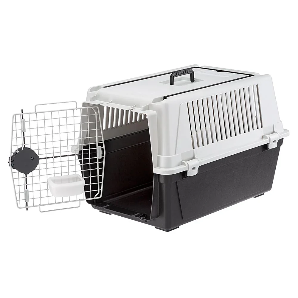 2025 Atlas 40 – Transportín para perro de tamaño mediano, seguro, ventilado y conforme a la normativa IATA. Con asa práctica, comedero y accesorios opcionales
