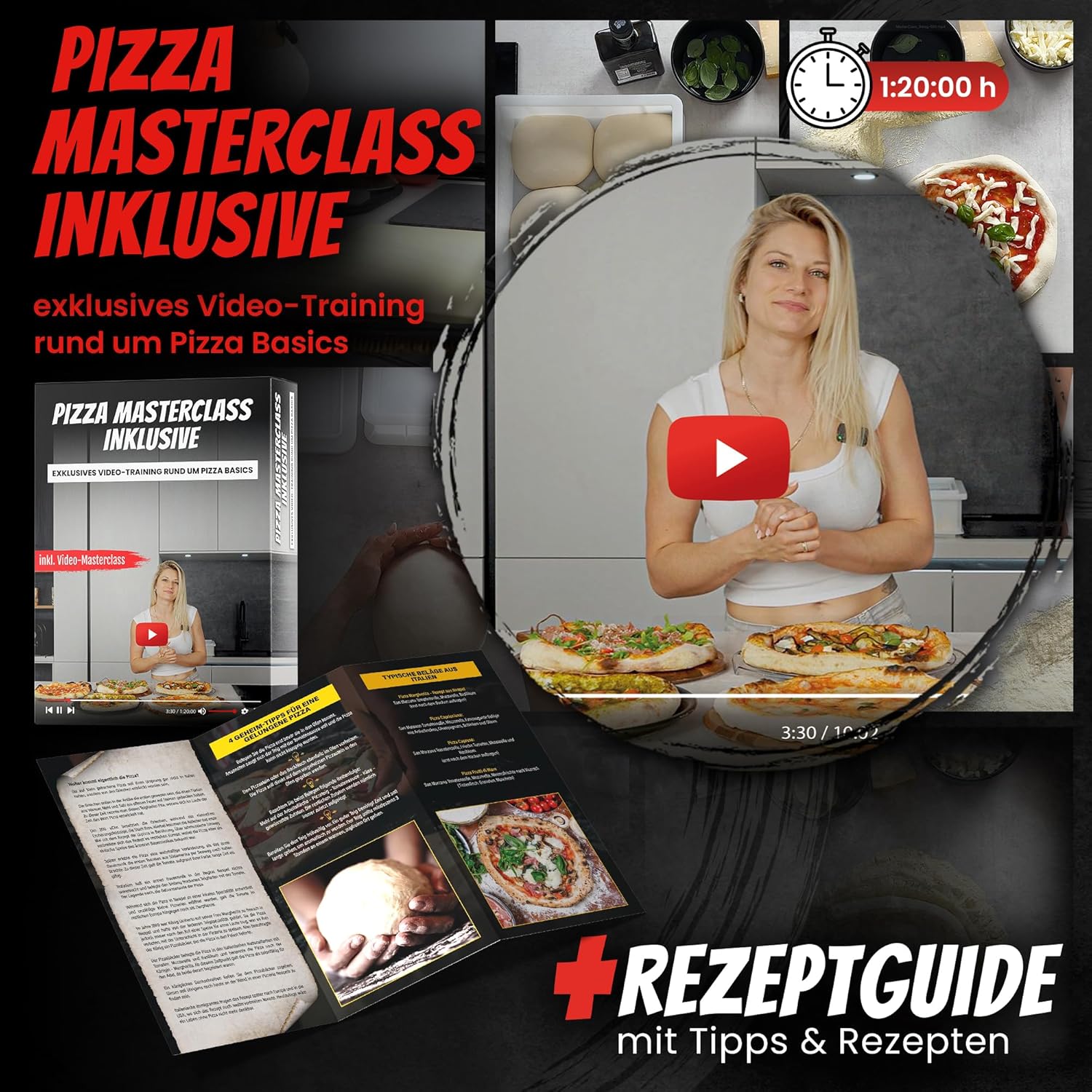 DELICRET elektrischer Pizzaofen 12