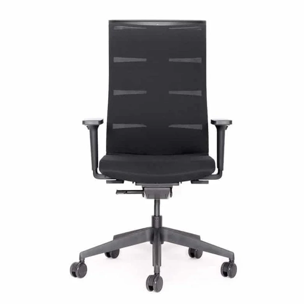2025 Silla de Oficina Ergonómica lento Agilis MT12 con Base de Patas en Cruz Negra – Garantía de 30 Años – Fabricada en Alemania
