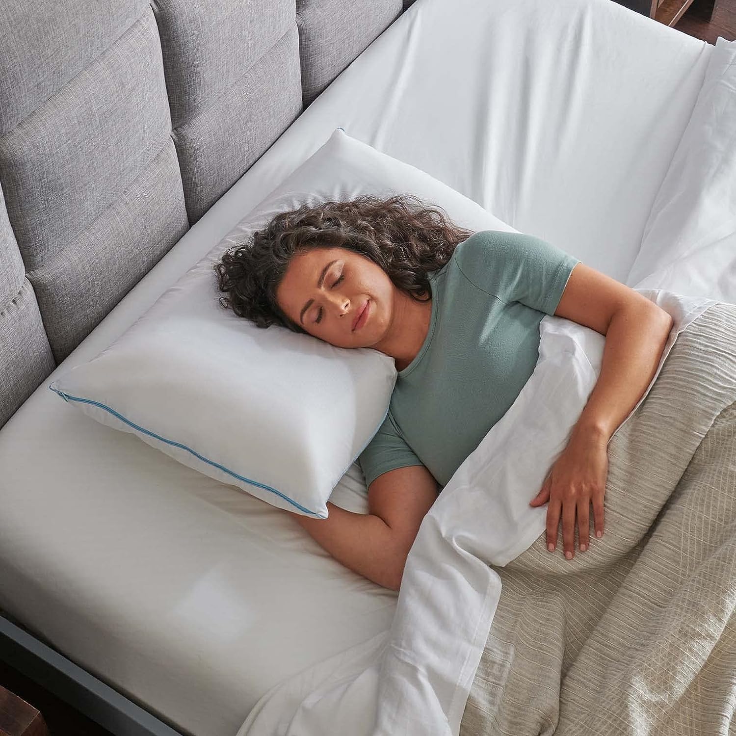 15440325P TEMPUR-Cloud Breeze Dual Cooling Pillow, King,White