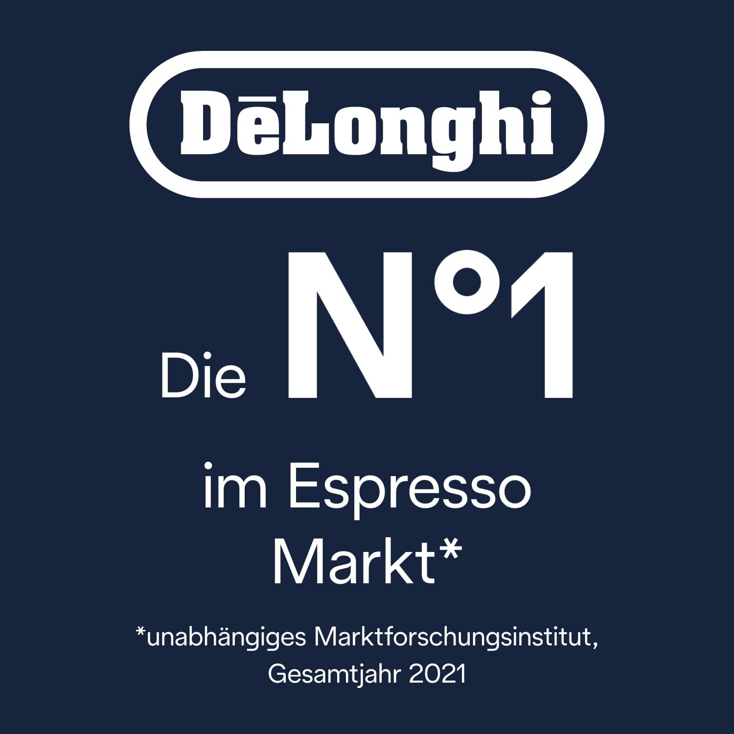 De'Longhi Magnifica S ECAM11.112.B, Kaffeevollautomat mit Milchaufschumdüse für Cappuccino, mit Espresso Direktwahltasten und Drehregler, 2-Tassen-Funktion, Schwarz