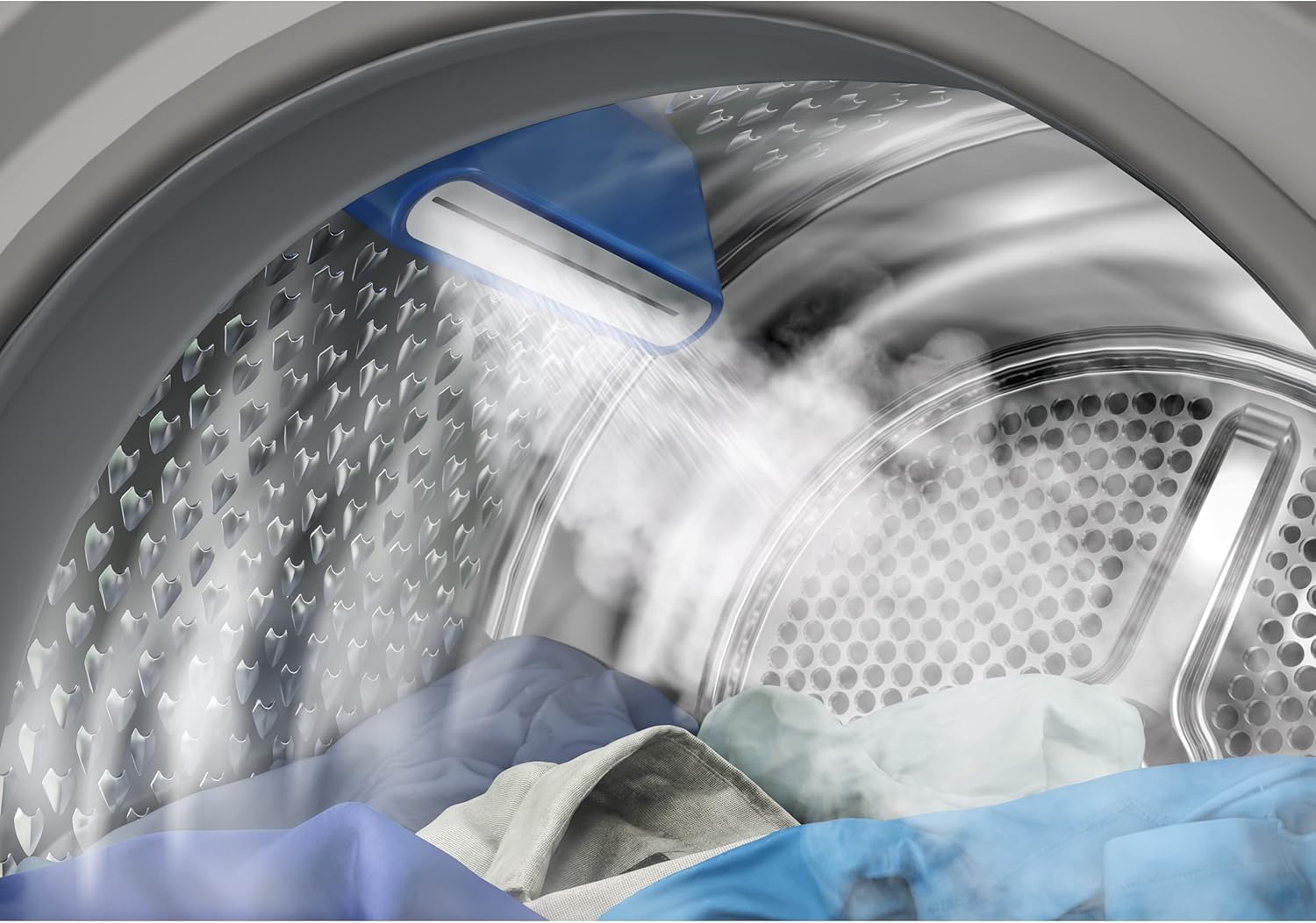 Beko B3WFU58415W1 b300 Waschmaschine, 8 kg, Waschvollautomat, Restzeitanzeige, Schleuderwahl, 1400 U/min, Dampffunktion, AddXtra-Nachlegefunktion, Bluetooth, Hygiene+ allergikergeeignet, Weiß