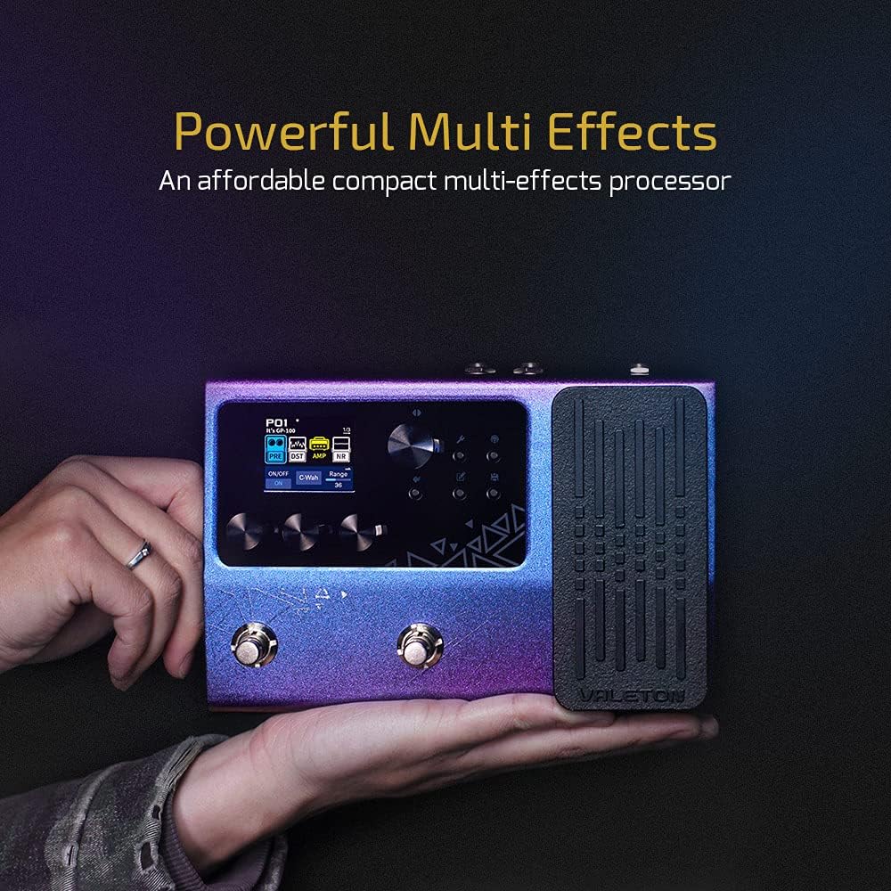 Valeton GP-200 Multi-Effects Guitar/Bass Pedal with Amp Modeling, IR Cab Simulation, MIDI, USB Interface