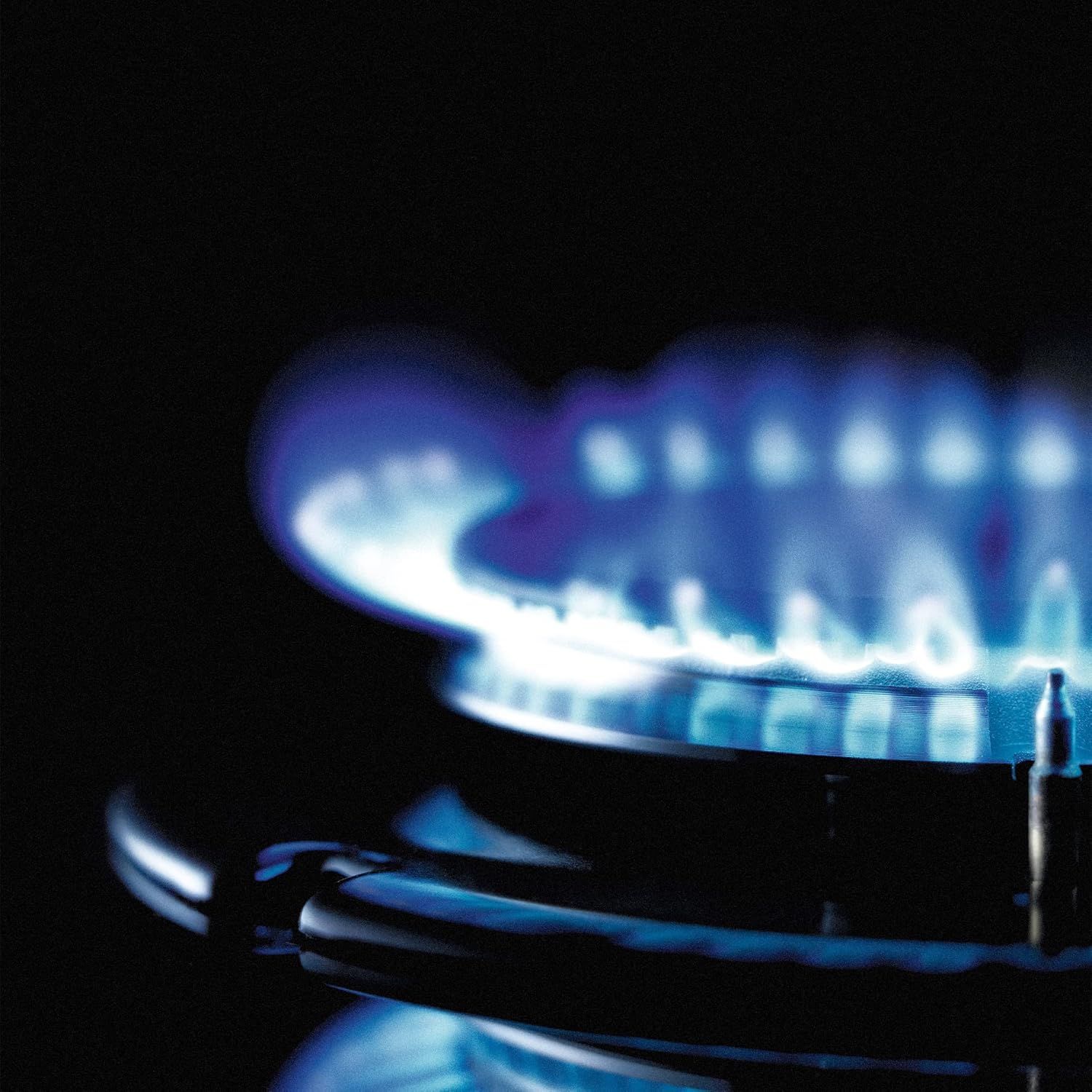 Cata Placa Cristal Gas, Modelo CIB 6021 BK, 3 Fuegos, Ancho 59 cm, Encimera de Gas Butano, Acabado en Cristal Negro