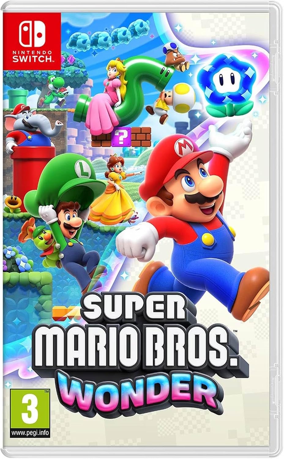 Consola Nintendo Switch - Color Azul Neón/Rojo Neón + Super Mario Bros. Wonder