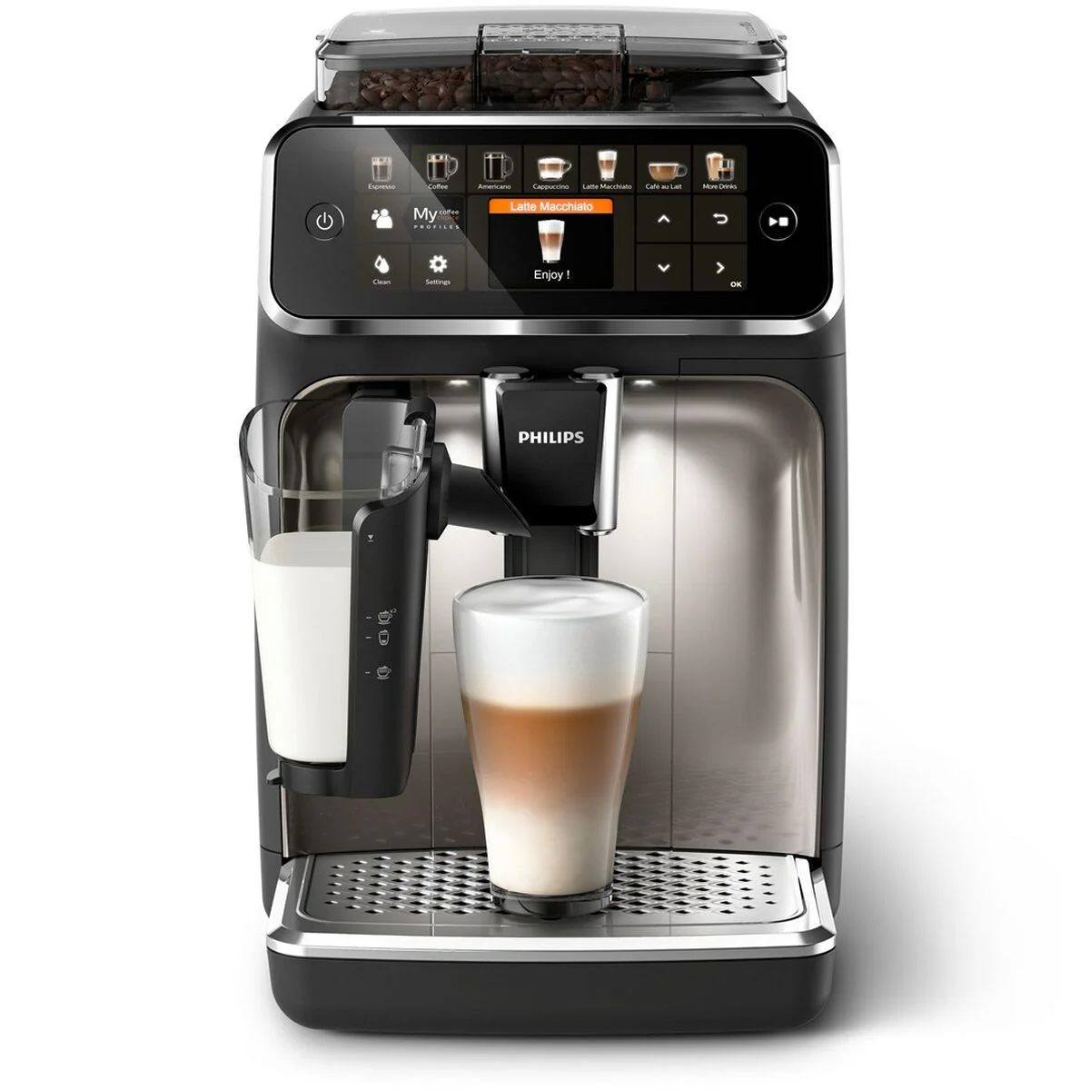 Superautomatisk kaffebryggare Philips EP5447/90 Svart Krom 1500 W 15 bar 1,8 L
