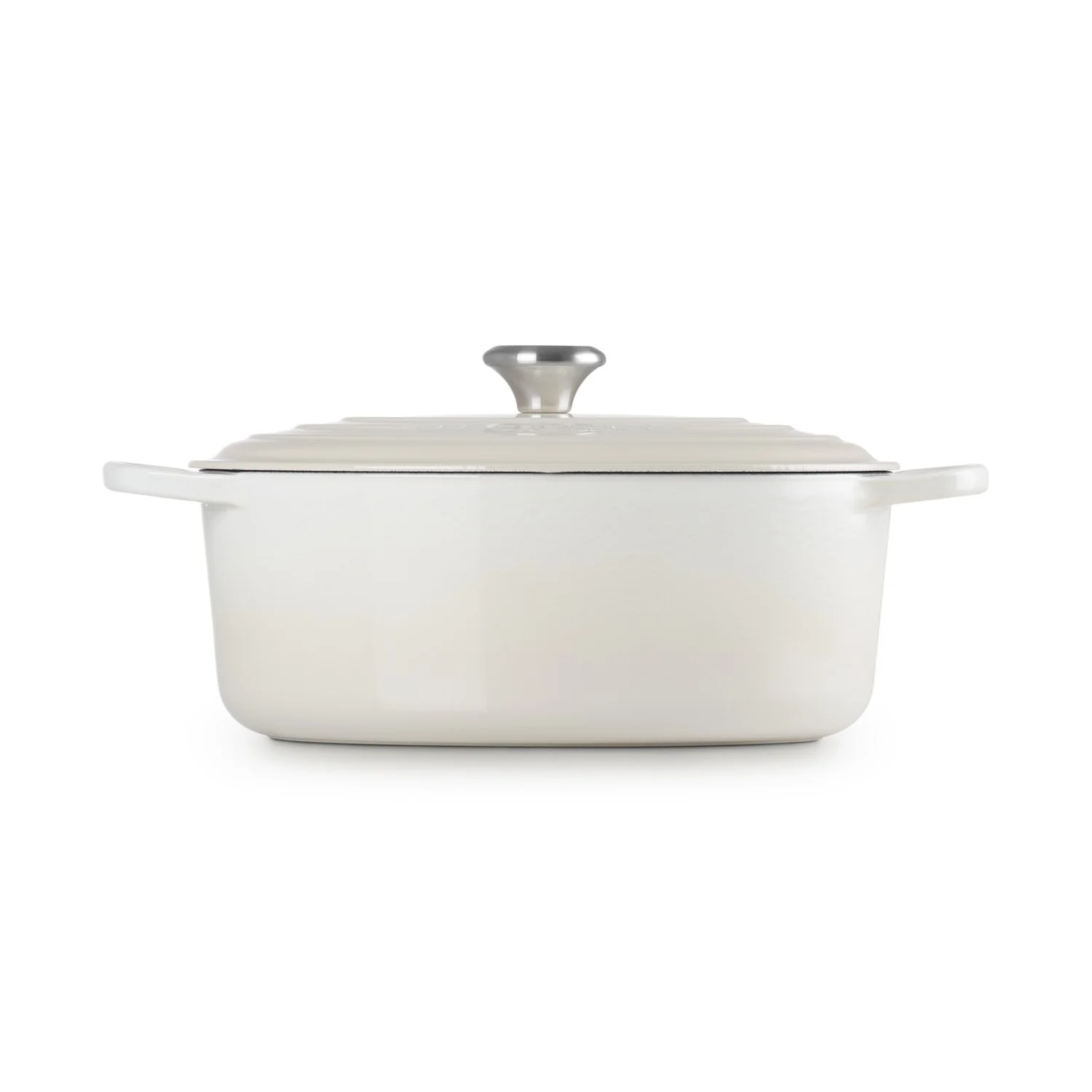 Le Creuset Pfanne Signature Bräter Oval  31 cm Meringue