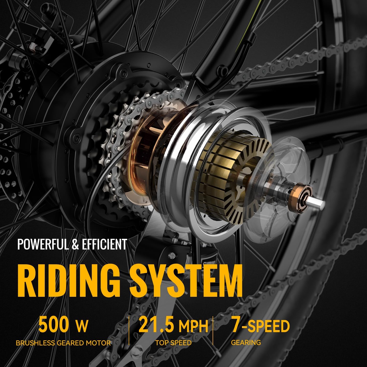 Heybike Race Max Electric Bike for Adults with 750W Peak Motor, 28mph Max Speed, 600WH Removable Battery Ebike, 27.5 Electric Mountain Bike with 7-Speed and Front Suspension