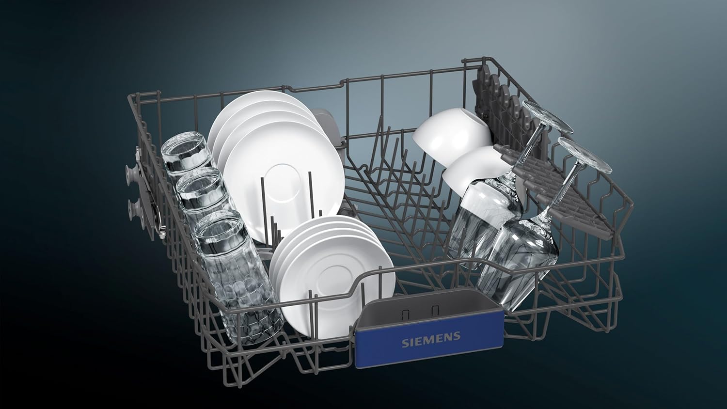 Siemens SN63EX14VE, iQ300 Smarter Geschirrspüler, Vollintegrierte Spülmaschine mit Besteckschublade, 60 cm, Auto Türöffnung dank autoOpen dry, Besonders leise durch iQdrive-Motor, infoLight aquaStop