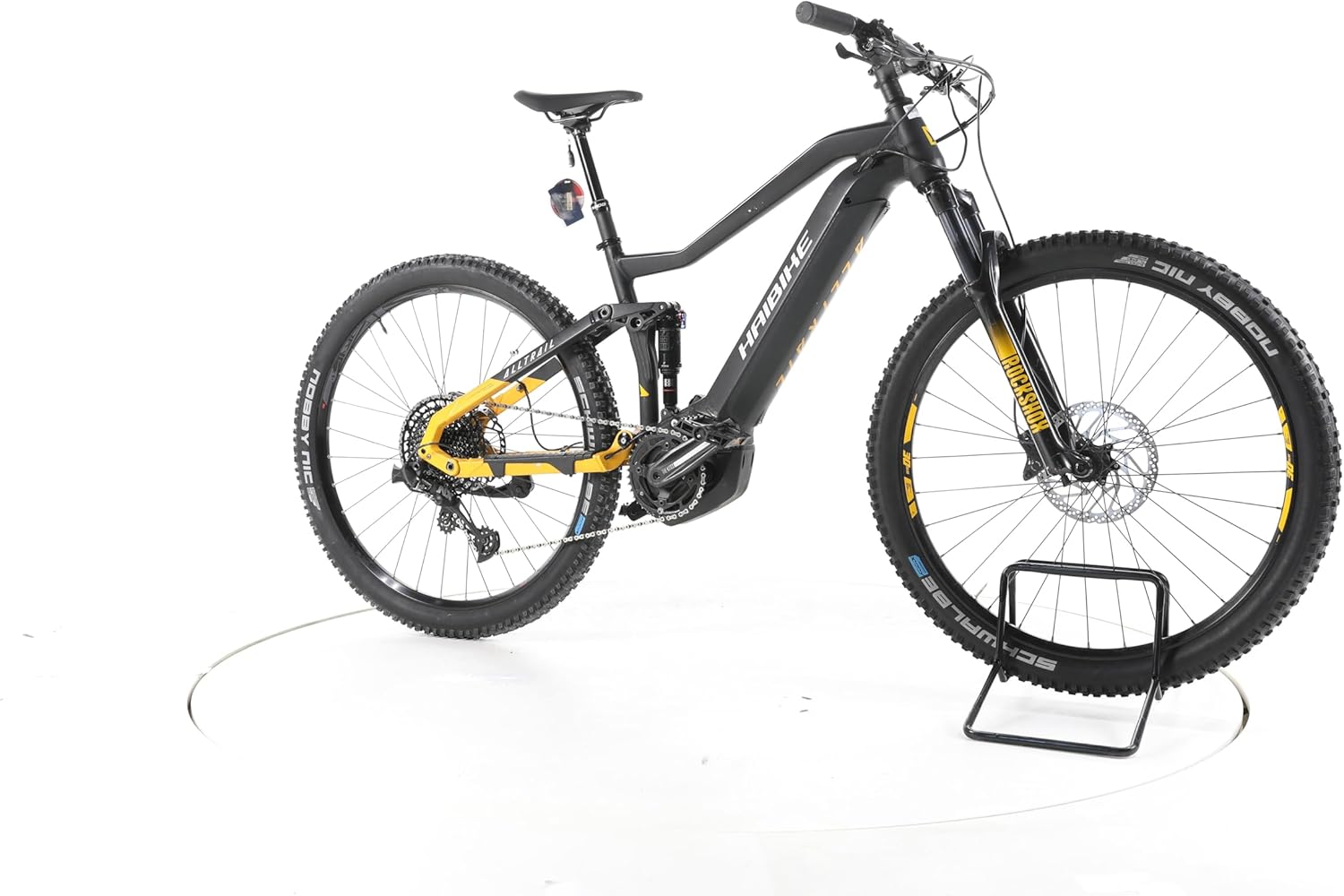 HAIBIKE E Bike Alltrail 6 E-Bike Fully Damen Herren 29 Zoll Elektrofahrrad, Yamaha 70 Nm 630 Wh, 12 Gänge, RockShox Federgabel Hydraulische Scheibenbremse 167-175 cm schwarz (Generalüberholt)