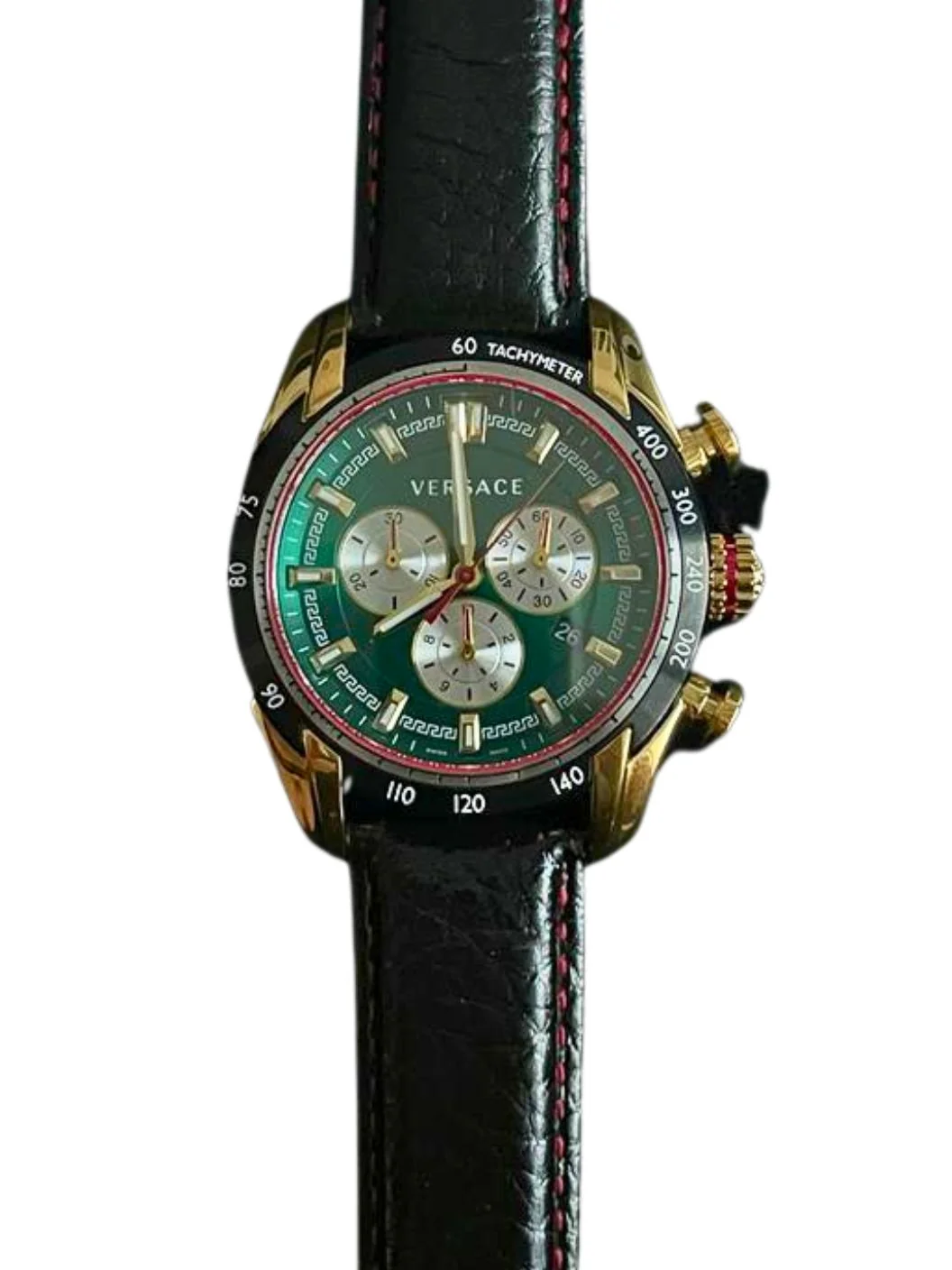 Versace V-Ray Chronograph Green Dial Men's Watch - VDB050014