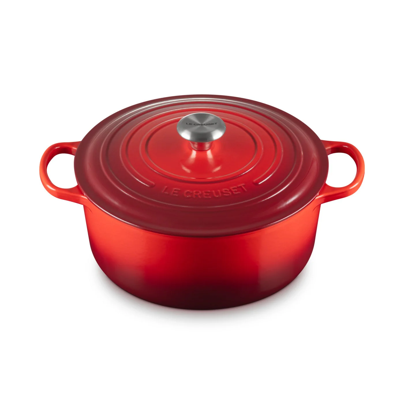 Le Creuset Pfanne Signature Gusseisen-Bräter, Ø 28cm, Kirschrot