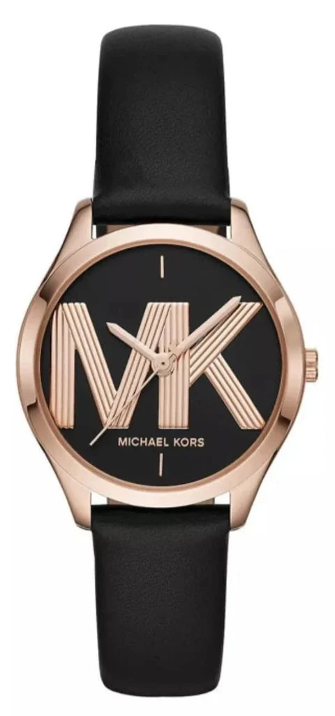 Michael Kors Jaycie Black Genuine Leather Strap Women's Watch - MK2860