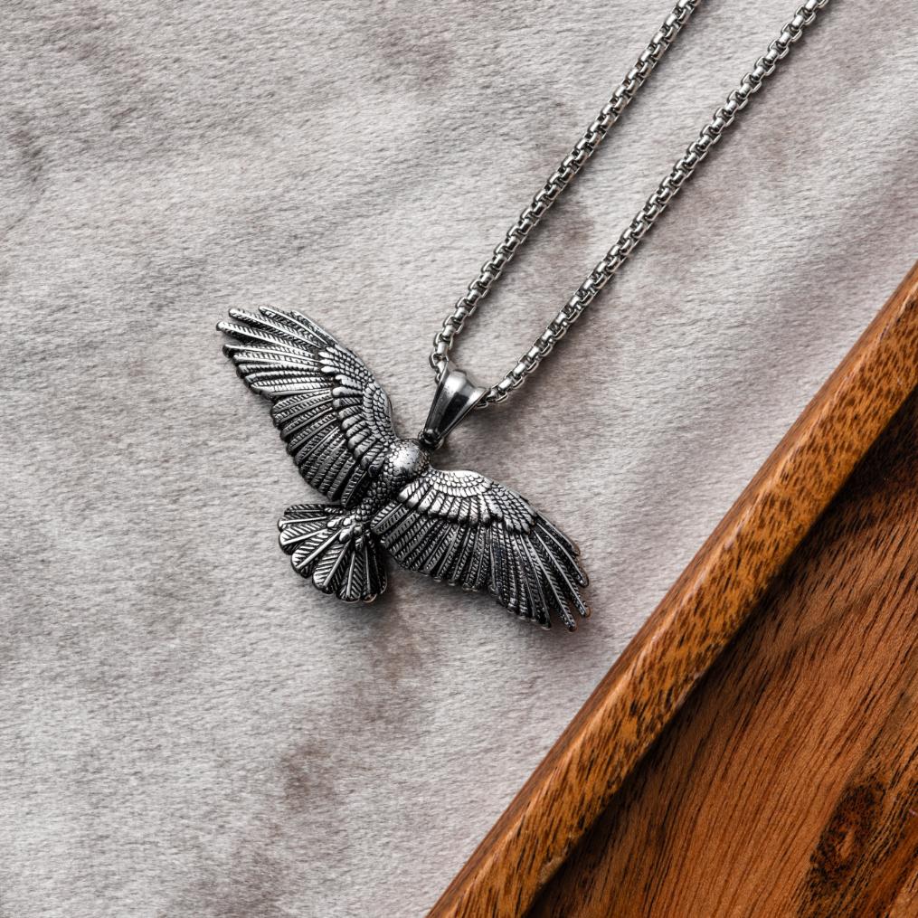 Adelaar Ketting - RVS - Roofdier Vogel Hanger - Onafhankelijkheid