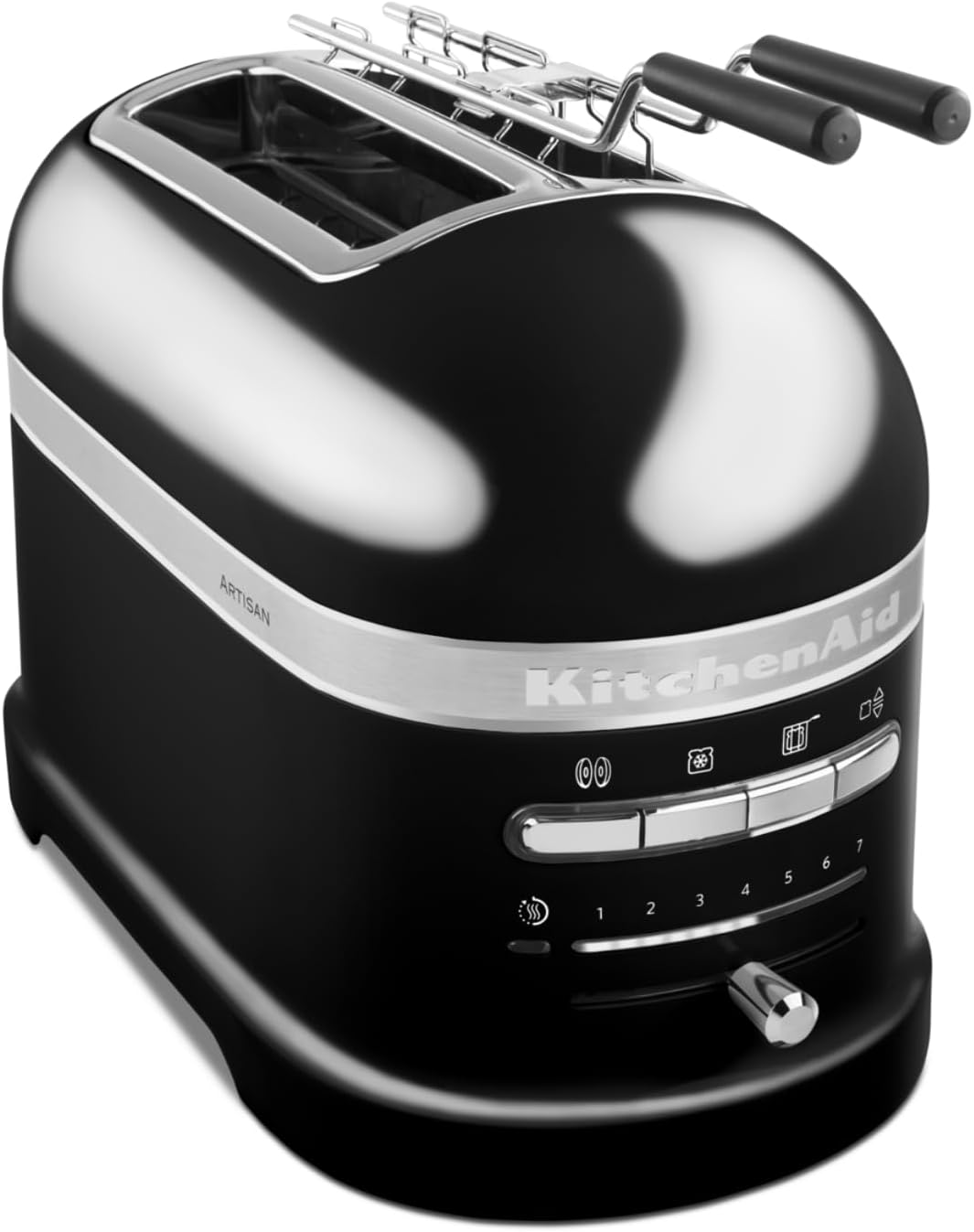 KitchenAid Toaster für 2 Scheiben mit Sandwich-Zange | Artisan | Retro Toast Machine | Verschiedene Funktionen und Bräunungsstufen | Grün