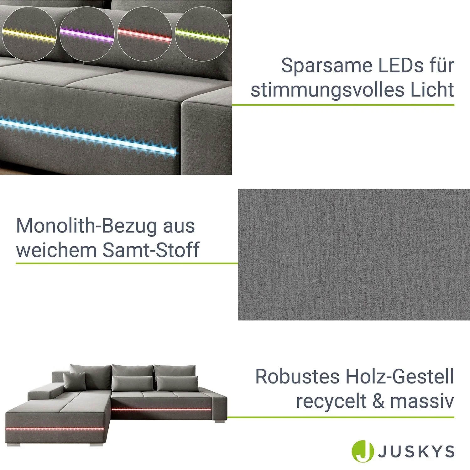 2025 Sofá Davos con LED
