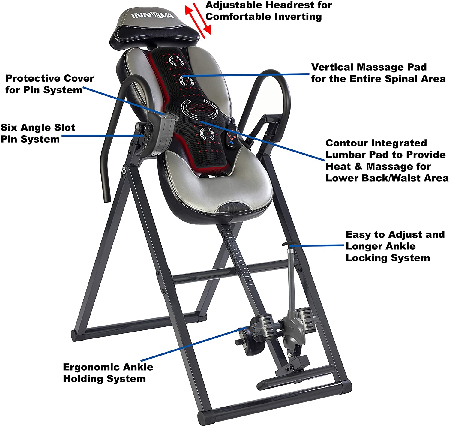 ITM5900 Advanced Heat and Massage Inversion Therapy Table