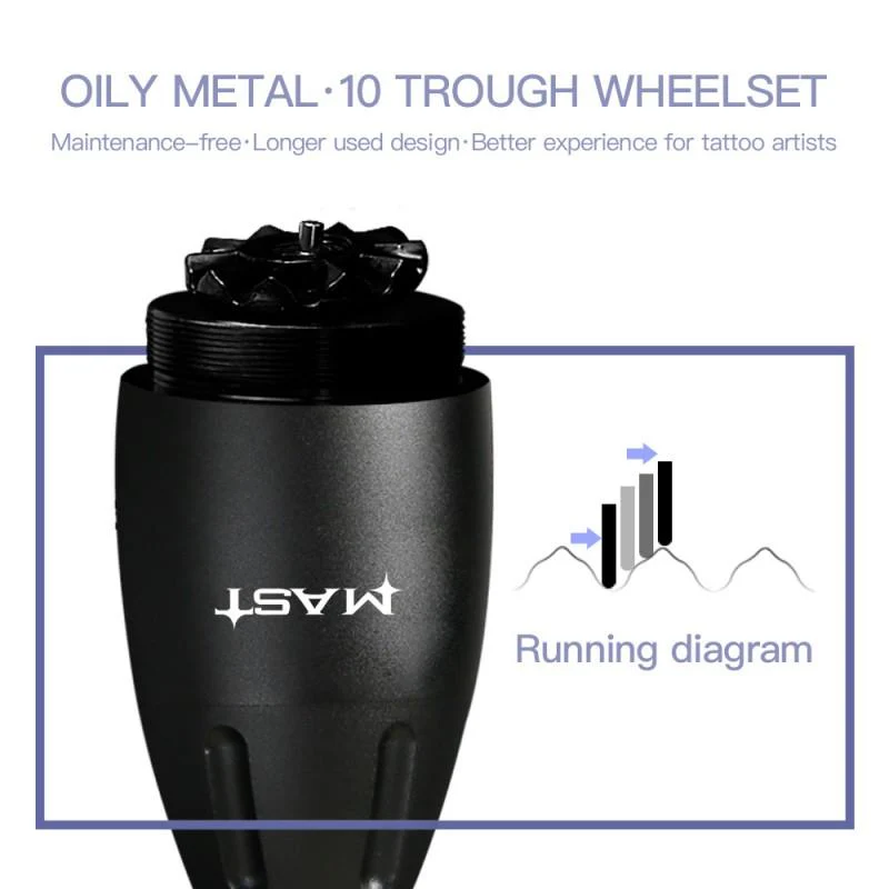 Kit de Máquina de Tatuaje con Cartuchos Mast Pen WJX Agujas y Paquete de Batería