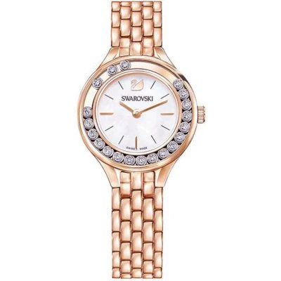 Swarovski Lovely Crystals Mini White Ivory Dial Rose Gold Women's Watch 5261496