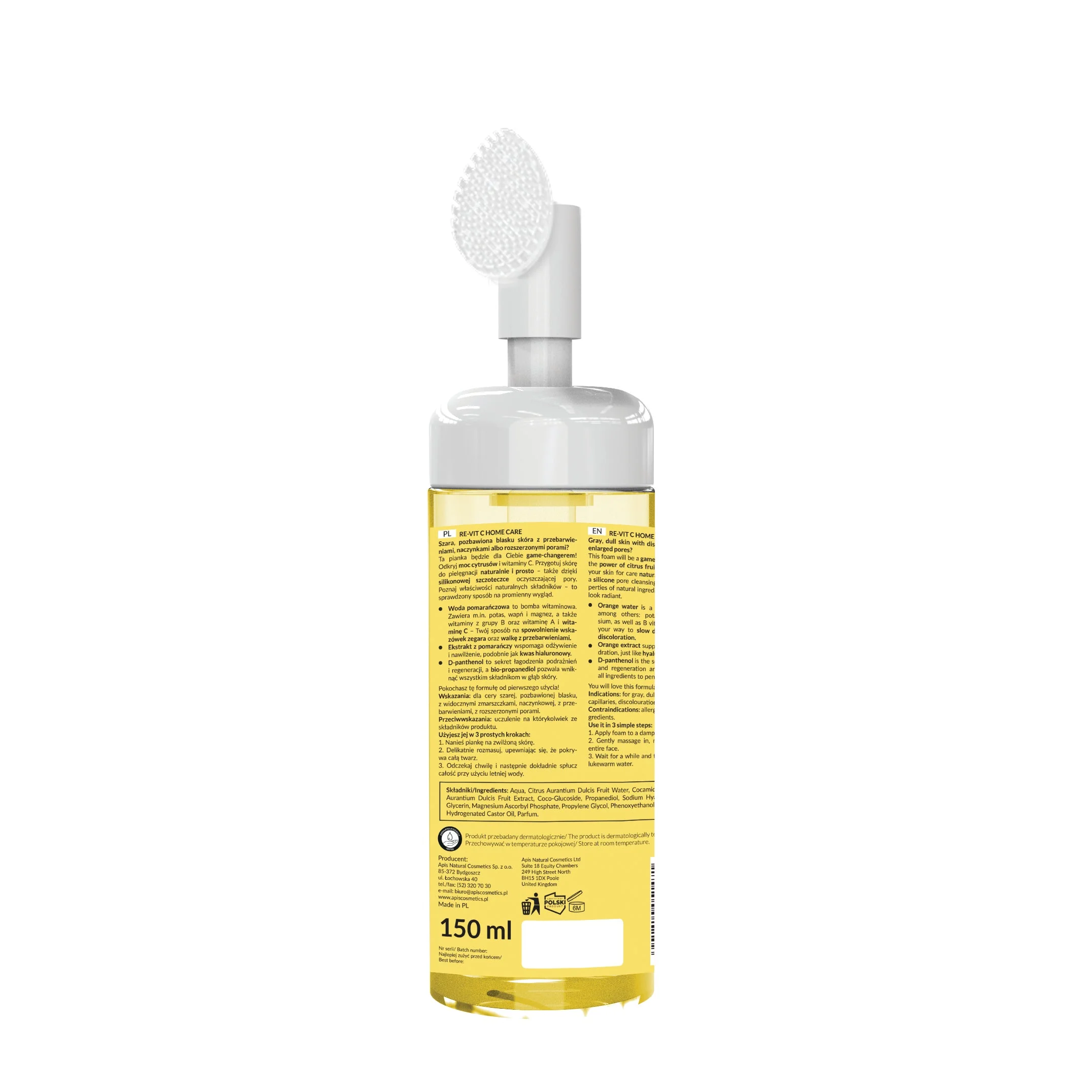 APIS Re?Vit?C Brightening Vitamin?C Facial Cleansing Foam | 150?ml