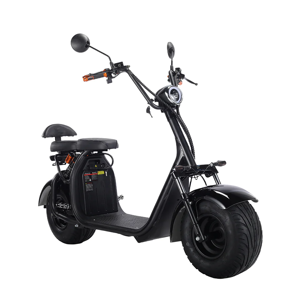 3000W 60V 12Ah Electric Scooter Off Road With Brushless Motor �C Retro Style, Dual Seat, Hydraulic Disc Brakes