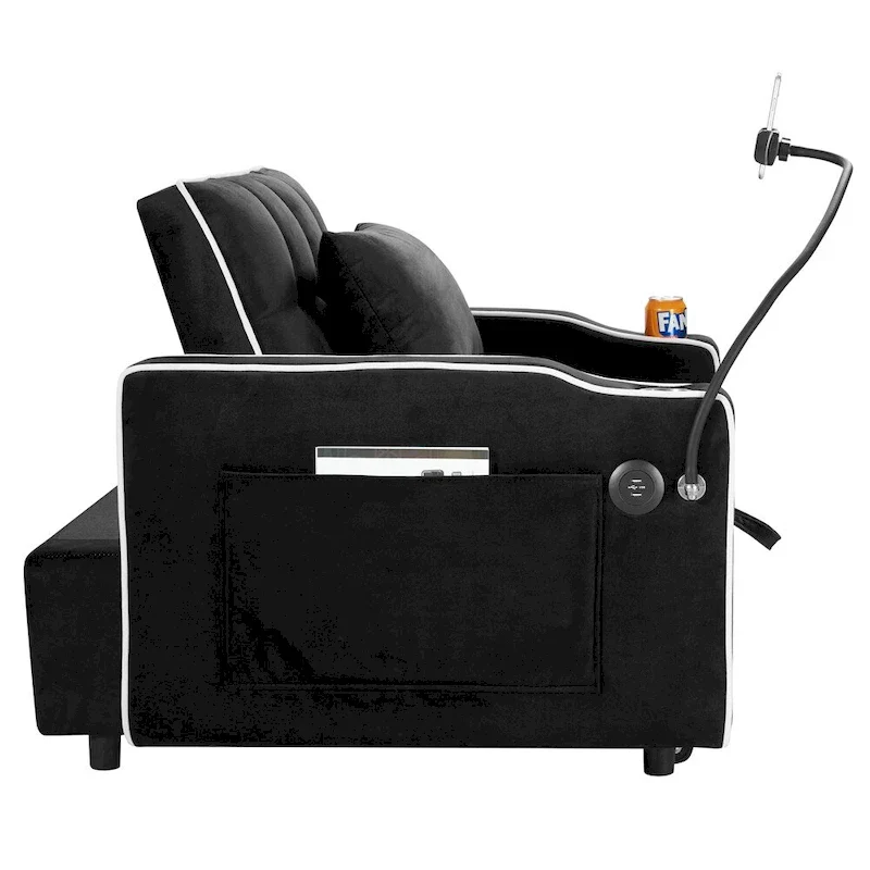 Convertible Sleeper Chair Sofa Bed Adjustable Pull Out Sleeper Chair