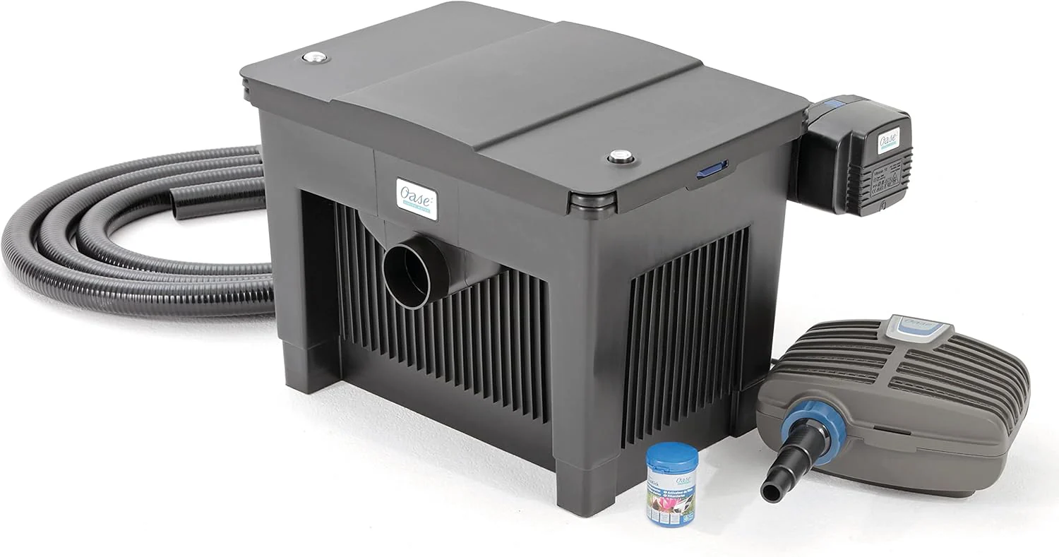 OASE 56789 Durchlauffilter BioSmart Set 36000 geeignet f��r Teiche bis 36 m3, Filtersystem, Filterkomplettset inkl Filtermaterial, Teichpumpe und UVC Kl?rer