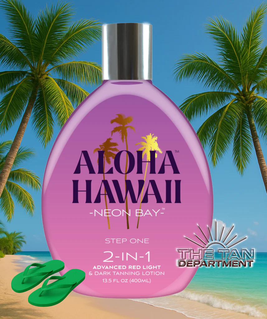 Tan Incorporated Aloha Hawaii Neon Bay