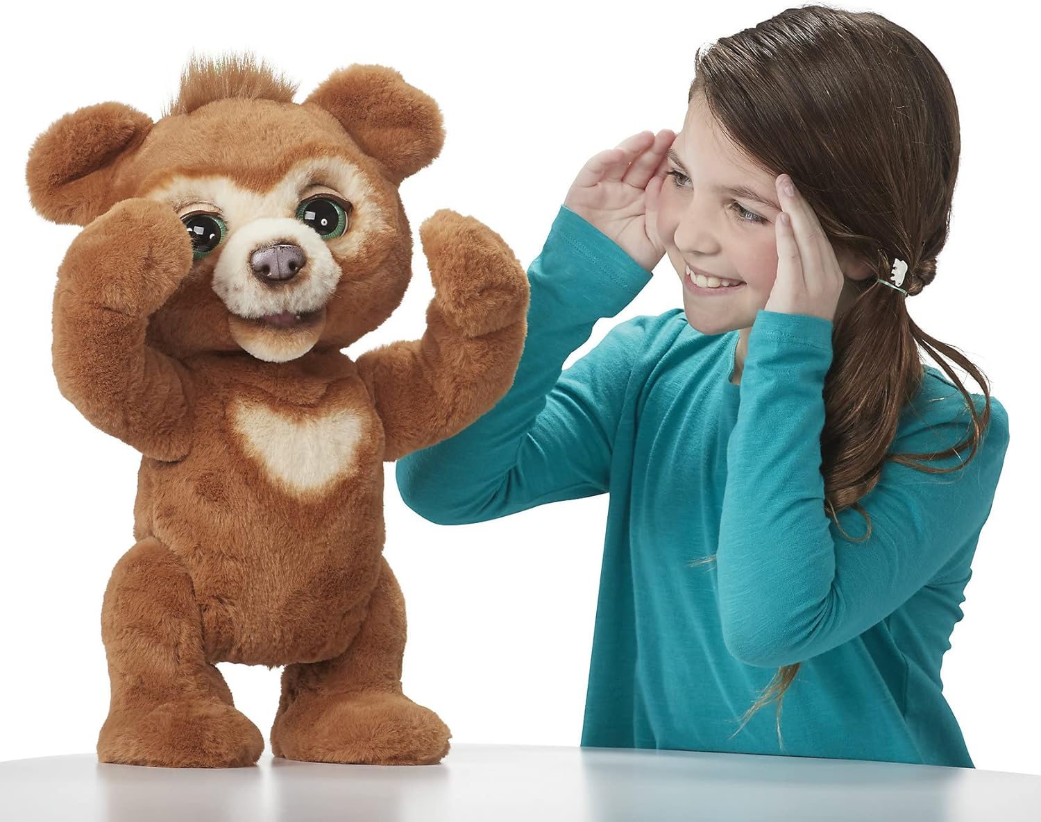 FurReal Cubby, Mein Knuddelbr, interaktives Plüschtier, ab 4 Jahren Braun